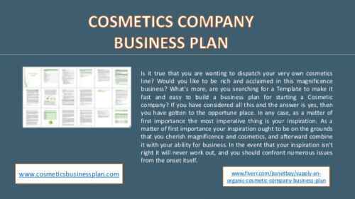 Beispiel Business Plan für Lippenstiftlinien