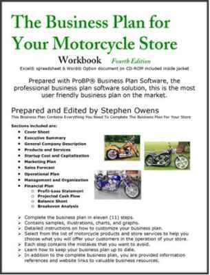 Beispiel eines Geschäftsplans für eine Motorrad- / Rollerreparaturwerkstatt