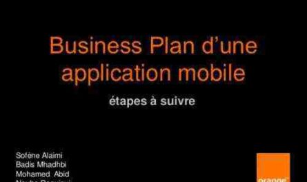 Exemple de business plan pour le développement d'applications mobiles