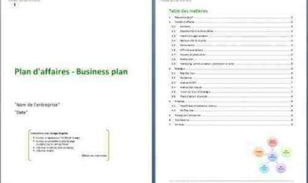 Exemple de plan d'affaires de production