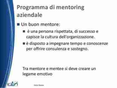 Esempio di piano aziendale di mentoring