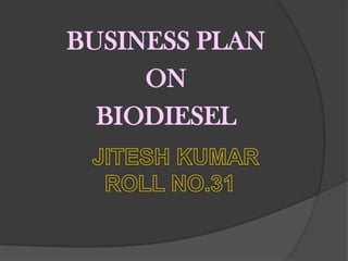 Voorbeeld businessplan biodiesel
