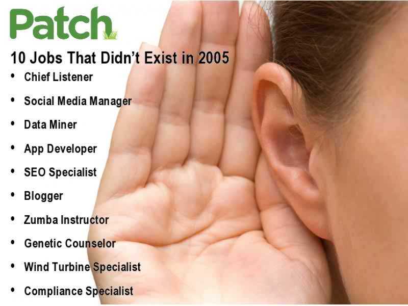 Jobs That Didn’t Exist 10 Years Ago